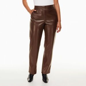 Aritzia Babaton Command vegan leather pants size 12, black color